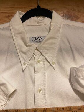 DNA groove white oxford long sleeve shirt - XL